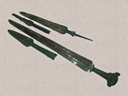 Ancient bronze weapons from the Persian Empire